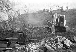 Amur: Baikal-Amur Mainline construction, 1977