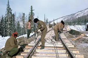 Loop: Baikal-Amur Mainline construction, 1978