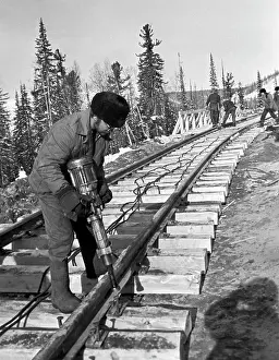 Baikal: Baikal-Amur Mainline construction, 1978