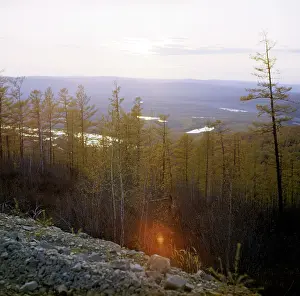 Transbaikal: Baikal-Amur Mainline construction, 1980