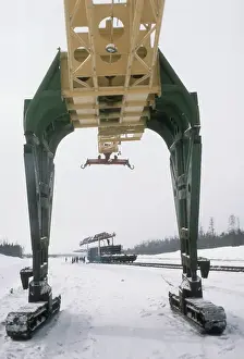 Severobaykalsk: Baikal-Amur-Mainline under construction, 1980