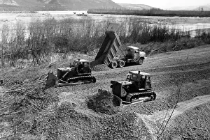 Panels: Baikal-Amur Mainline construction, 1980