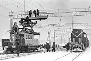 Electrification: Baikal-Amur Mainline construction, 1981