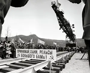 Yakut: Baikal-Amur Mainline construction, 1982