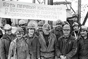 Chita: Baikal-Amur Mainline construction, 1983