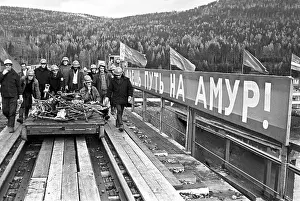 Lena: Baikal-Amur Mainline construction, 1984