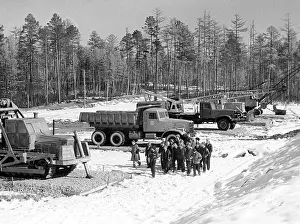 Chita: Baikal-Amur Mainline construction, 1984