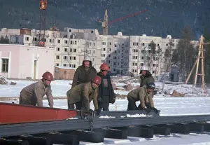 Baikal: Baikal-Amur Mainline construction site in Severobaikalsk