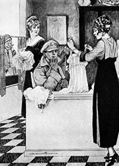 Cartoonists: Bairnsfather on leave by Marcel Poncin