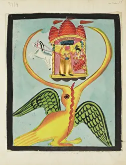 Mastered: Baka the heron demon mastered by Krishna