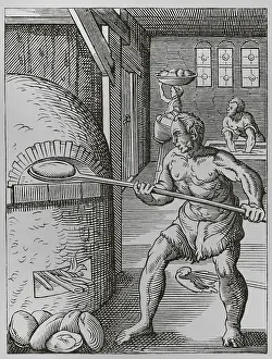 Boiling: The baker, 16th century. Engraving