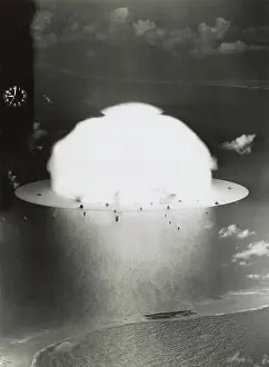 Micronesia: The BAKER test of Operation Crossroads was exploded