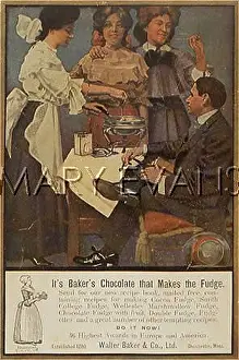 Fudge: BAKER'S CHOCOLATE ADVERT
