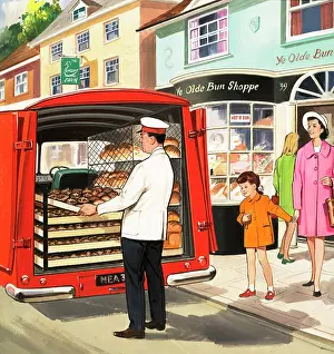 Buns: Baker's delivery man