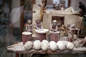 Bakery: Bakery. Funerary tomb model. Ancient Egyptian