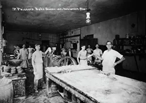 Sanitation: Bakery workers, P Priegel's Bake Shop, St Louis, USA