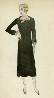 Dryden: Balck dress 1930s