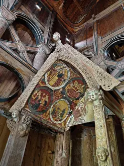 Ciborium: Baldachin, Hopperstad Stave Church, Vikoyri, Norway