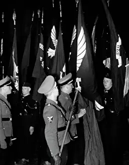 Ostmark: Baldur von Schirach at a flag consecration, 1934
