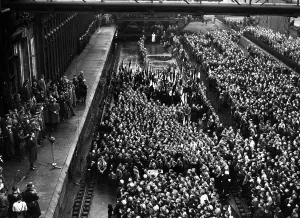 Speakers: Baldur von Schirach at the rally of young workers in the