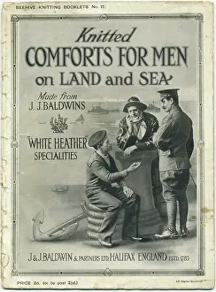 Knitters: Baldwin's knitting leaflet, WW1