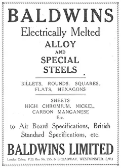 Baldwins: Baldwins Metals For Aircraft