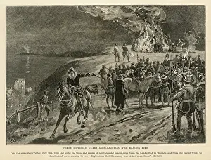 Beacons: Bale Fire of Beacon Warning of Attack
