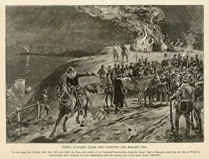 Beacons: Bale Fire of Beacon Warning of Attack
