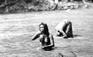 Balinese: Bali women bathing in the 1920s