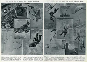 Baling: Baling out of a stricken aeroplane by G. H. Davis