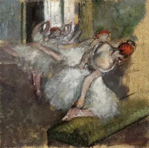 Slipper: Ballerinas at Practice, by Degas