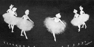 Leotard: Ballerinas in silhouette
