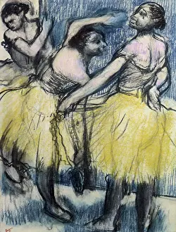 Onstage: Ballerinas in Yellow, by Degas
