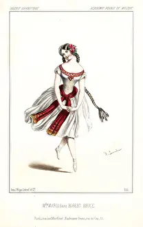 Dollet: Ballet dancer Mlle. Maria Jacob in Robert Bruce, 1846