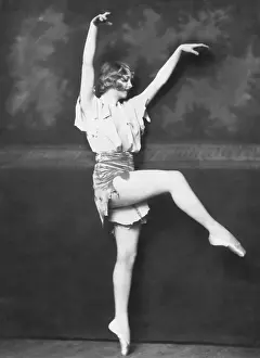 Tiptoe: Ballet dancer performing on stage