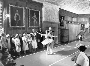 Lanhydrock: Ballet dancers at Lanhydrock House, Cornwall