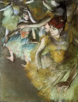 Onstage: Ballet Dancers Onstage, by Degas