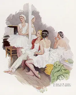 Academie: Ballet dancers waiting to rehearse