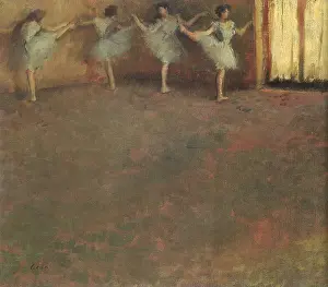 Stretches: Before the Ballet, by Degas