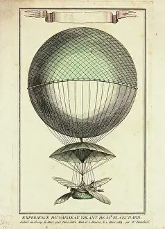 Blanchard: Balloon ascent by Blanchard, Champ de Mars, Paris