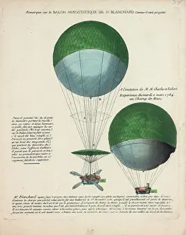 Blanchard: Balloon ascent by Blanchard, Champ de Mars, Paris