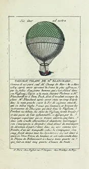 Blanchard: Balloon ascent by Blanchard, Champ de Mars, Paris