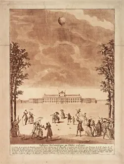 1783: Balloon ascent, Champ de Mars, Paris