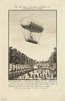 Meudon: Balloon ascent from St Cloud, Paris