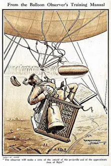 Balloonatics: From the Balloon Observer's Training Manual, WW1 cartoon