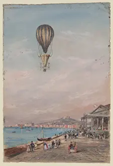 Orlandi: Balloon with parachute and propellers, associated with Franc