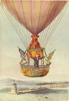 1810s: Ballooning, James Sadler over the Lighthouse, Dublin