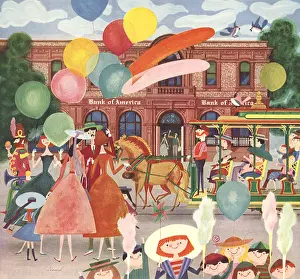 Stately: Balloons, Trolley, Kids