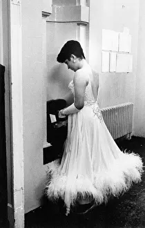 Alcove: Ballroom dancer in dressing room