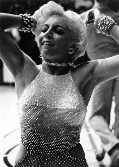 Sequinned: Ballroom dancer in sequinned costume